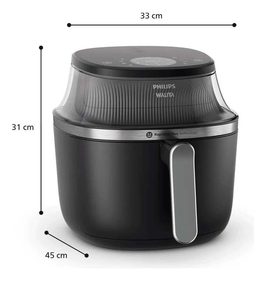 Air Fryer Digital C Visor Philips Walita 7,2l Na341 4