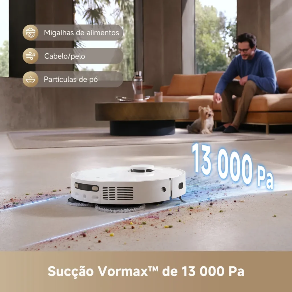 Dreame Aspirador Robô D20 Ultra 13000pa Com Base E Mop Branco 2