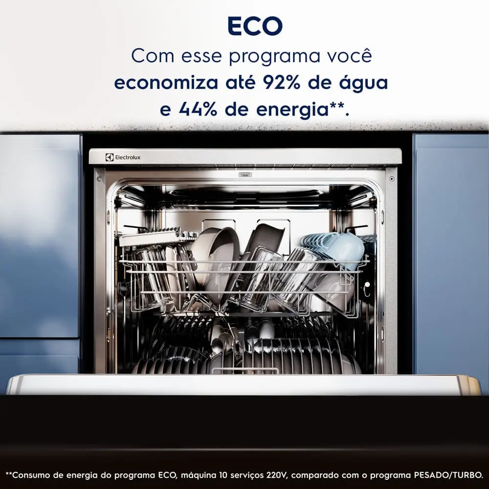 Lava-louça Electrolux 10 Serviços Inox Lava E Seca 50' Ls10e Prateado 3