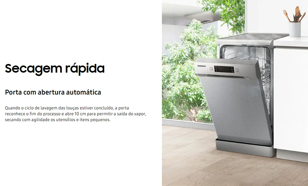Lava-louças Samsung com 10 Serviços Inox 2