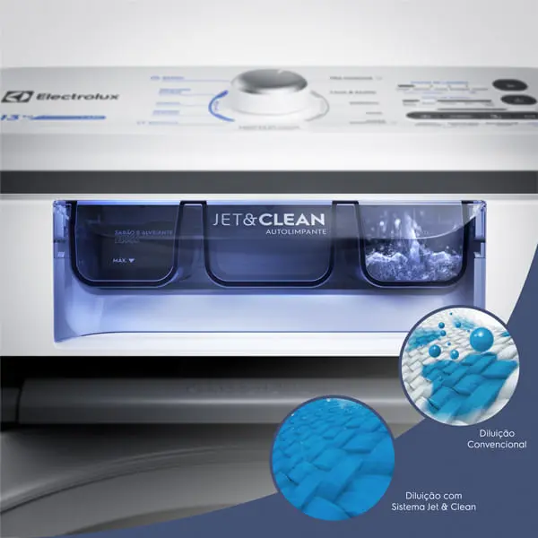Máquina De Lavar 13kg Electrolux Cesto Inox, Jet&clean Led13 Cor Branco 3